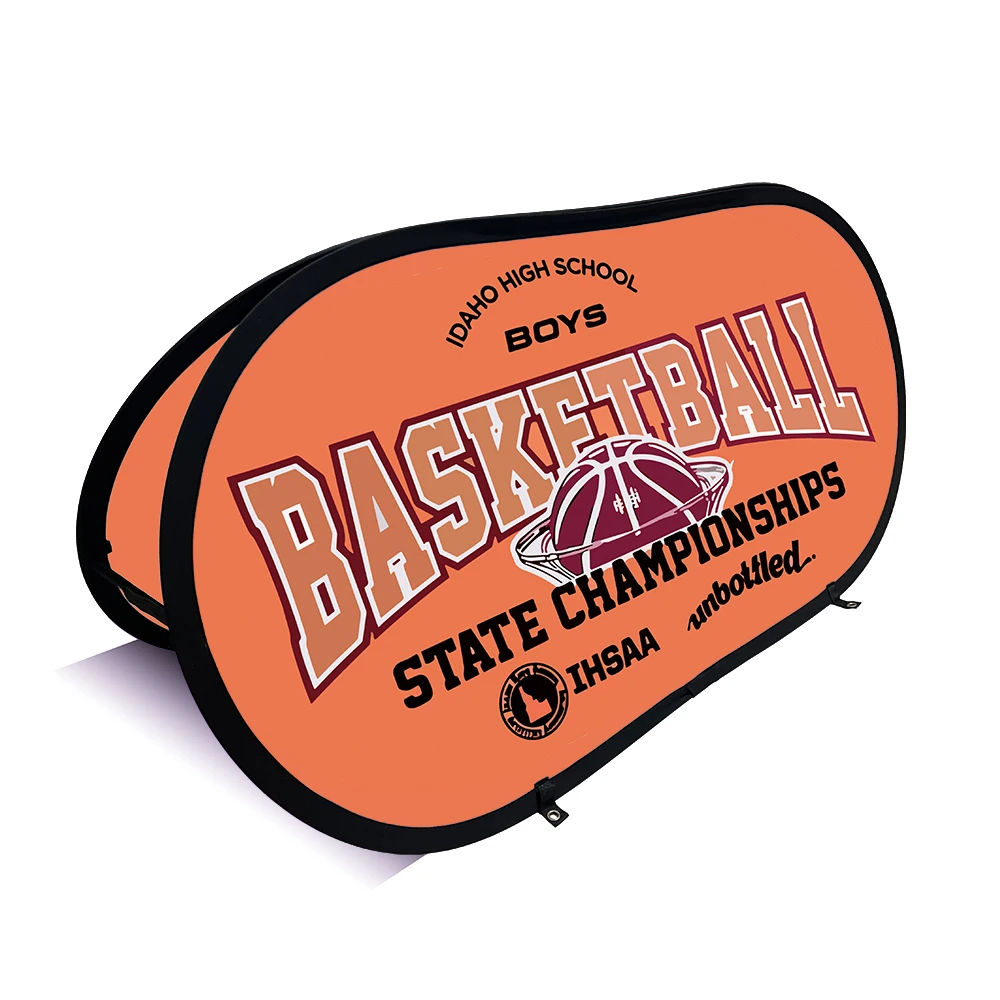 Pop up banner Oval Outdoor Sports Advertising Pop Out banner Sign 1x2m Pop up A frame banners