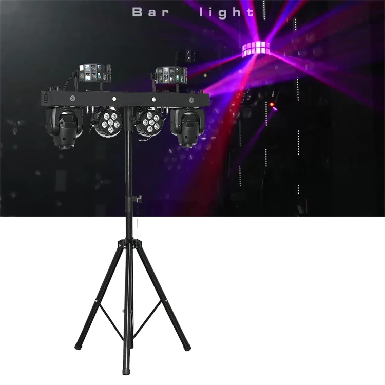 Portable Dj Par Light Stage Led Disco Lighting Dj Equipment Gig Bar Move Luces Para Discoteca Tricolor Laser System With Stand