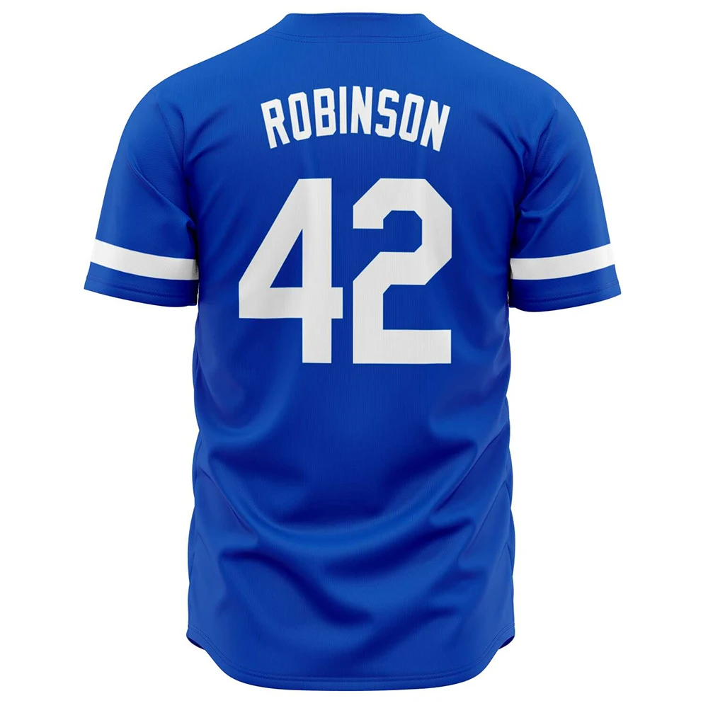 High Quality Royal Blue Adult Baseball Uniform Jersey Custom Designed Printed Sports Wear Sublimation Technique Blank Pattern
