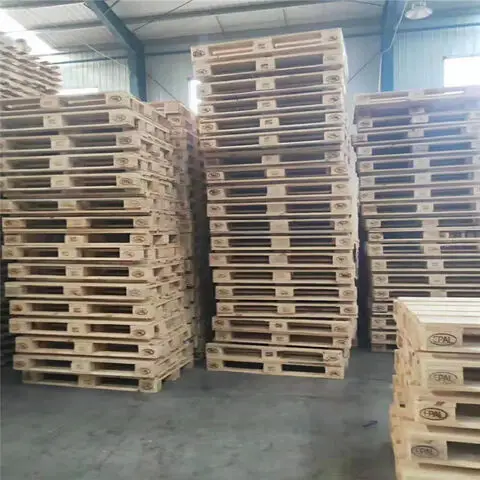 Euro Steel Double-Faced EPAL Style Pallet Wood and Plastic 4-Way Entry for Storage Low-Price Wholesale for Sale