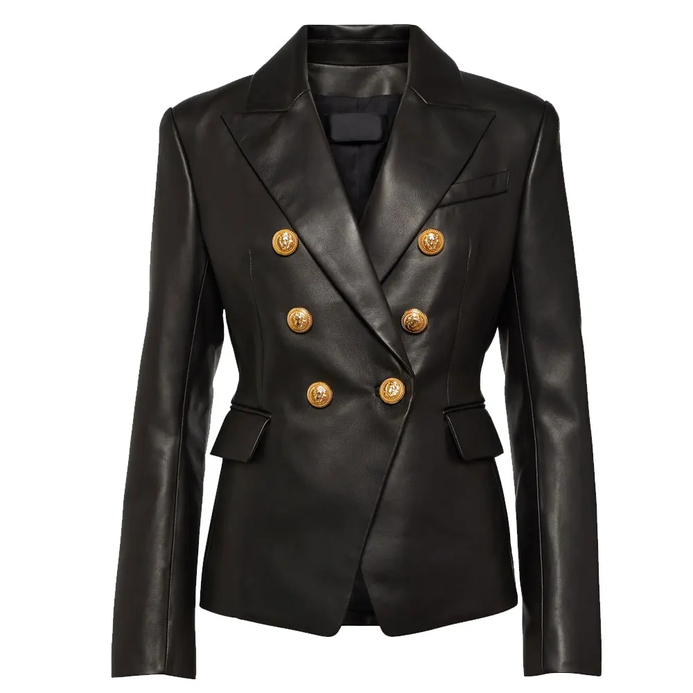 Online Sale 2024 New Fashion Outfit Outdoor Women Leather Coat Premium Quality Outfit Brand Women Leather Coat