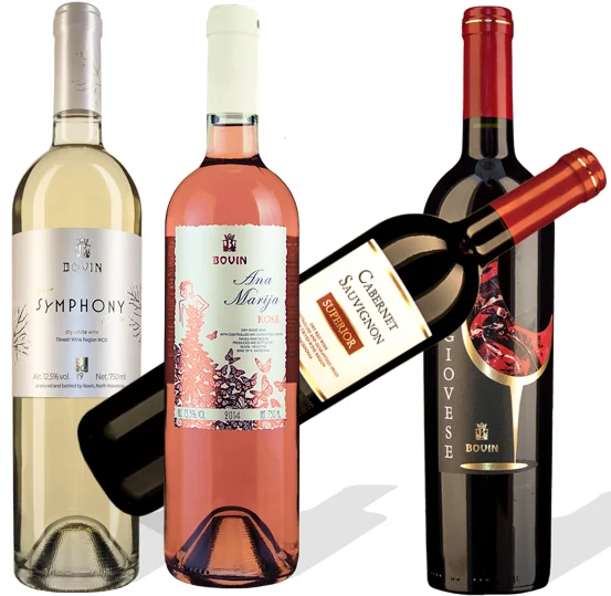 Quality sweet red wine made from vranec grape from macedonia 250ml