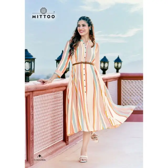 Good Quality Ethnic Clothing new 2023 Designer Party Wear Sexy Rayon Short kurti With Printed Work Manufacturer From Surat