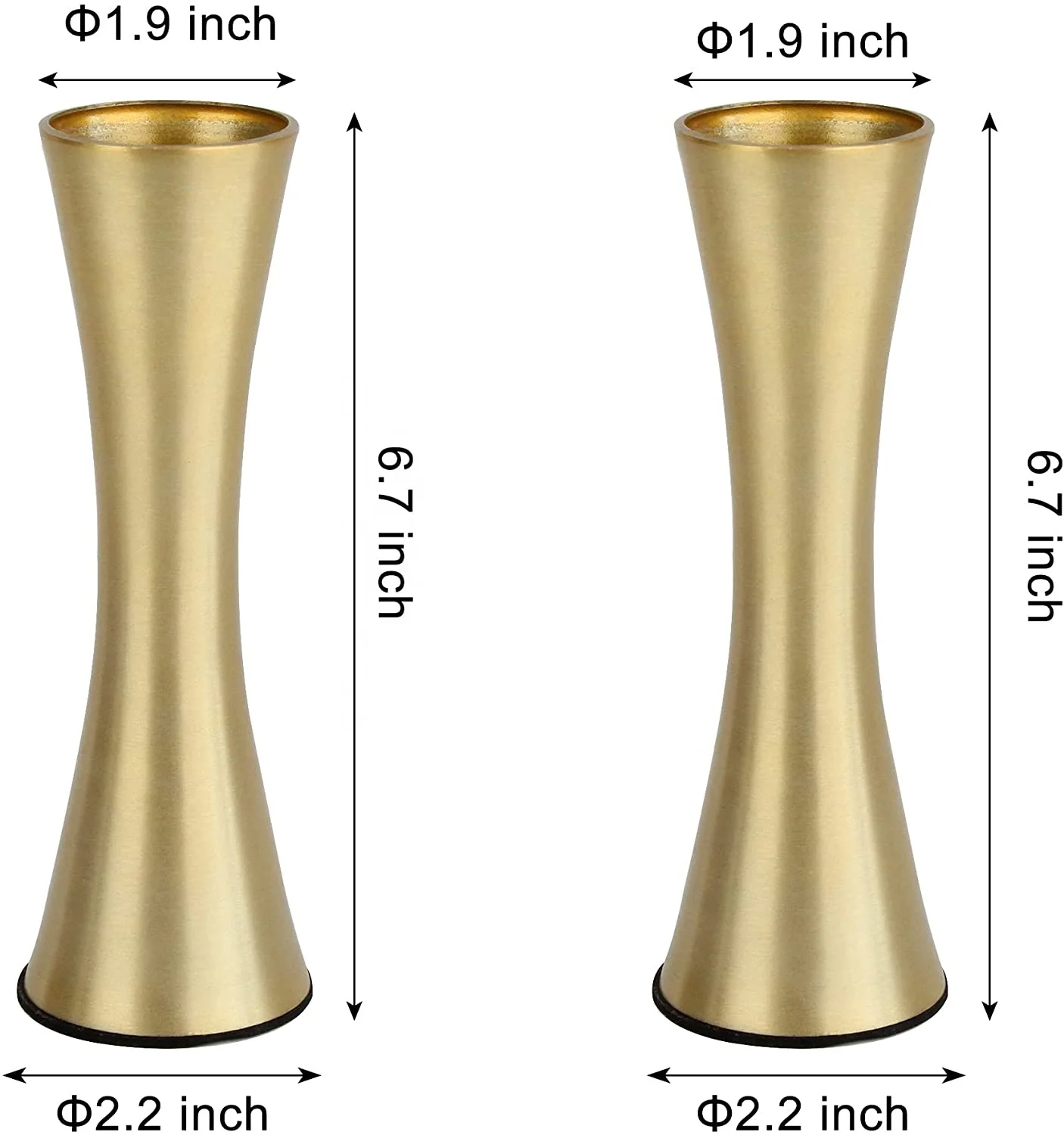 Set Of 2 Elegant Nordic Style Small Table Metal Flower Vase For Dinning Decoration Home Table Accent Corporate Gifting