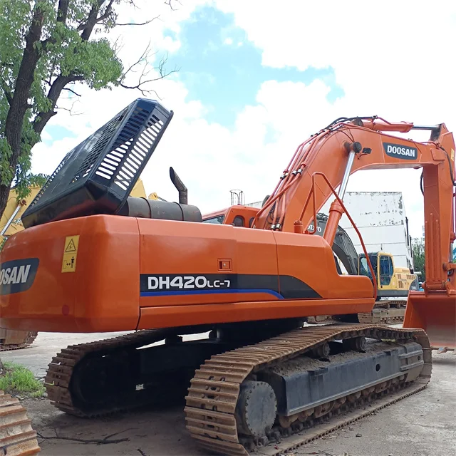 For sale used Korea Doosan DH420-7 excavator Doosan 42 tons crawler excavator