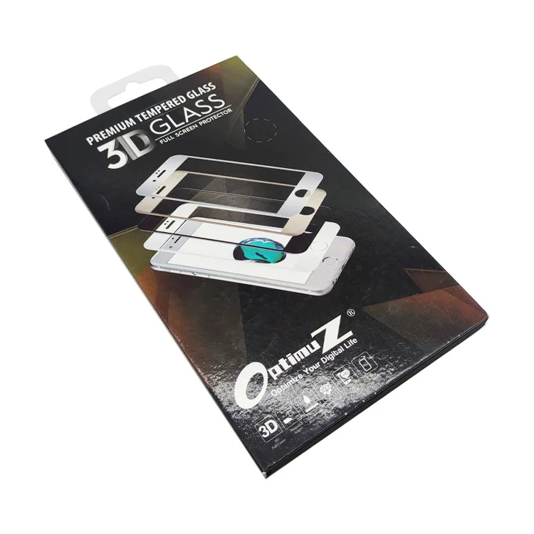 Custom Phone Protective Film Packaging Mobile Retail Package Tempered Glass Case Screen Protector Packing Box