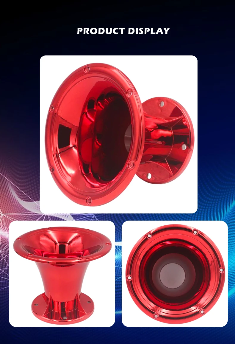 2 Inch Exit Horn Waveguide for Bolt On Compression Drivers - UV Resistant Chrome Finish