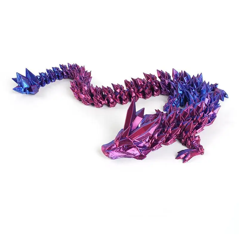 3d printed dragon ornament Chinese dragon hand puppet crystal dragon kids toys