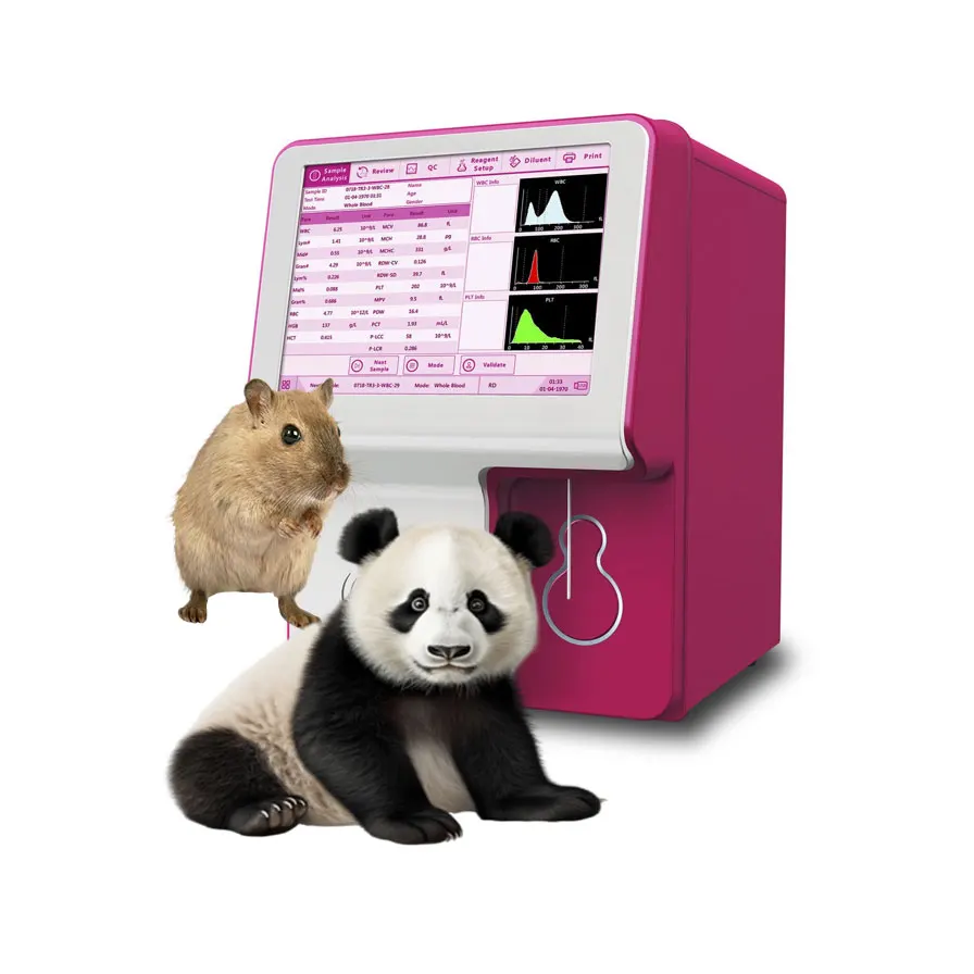 Pet hospital Precious animals auto 3-part Hematology analyzer University laboratory research veterinary CBC Machine blood test
