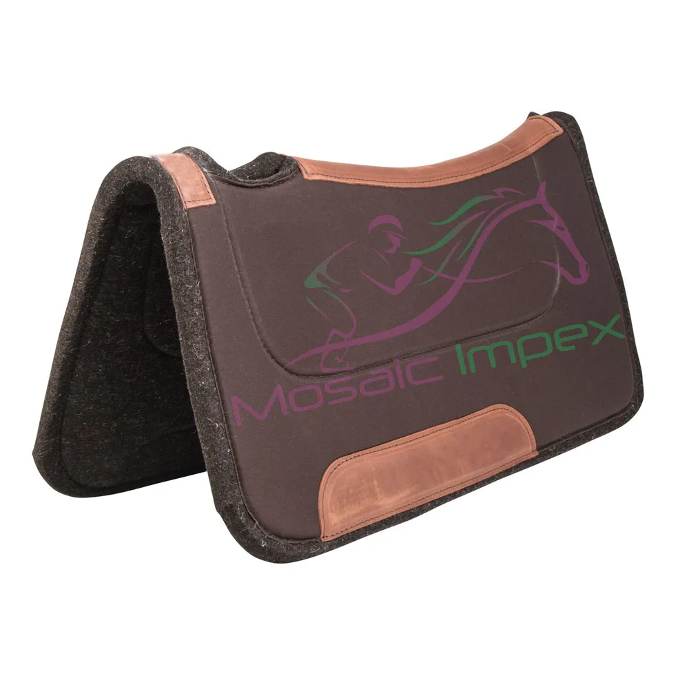 Comfort English Saddle Pad 100% cotton pad features a shock absorbing insulation between layers Manufacturer Custom Quilted West