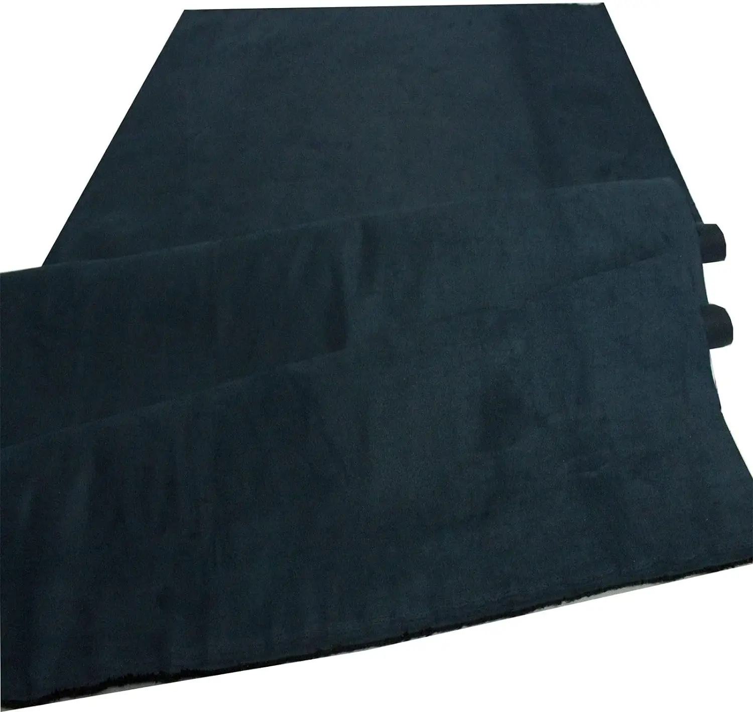 Navy Blue Suede Microsuede with Fabric