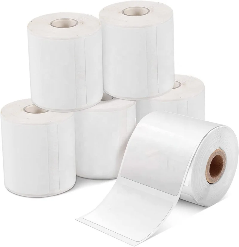 Wholesale Durable Waterproof Matte Self-adhesive Custom Colored Die Cut Thermal Label Sticker