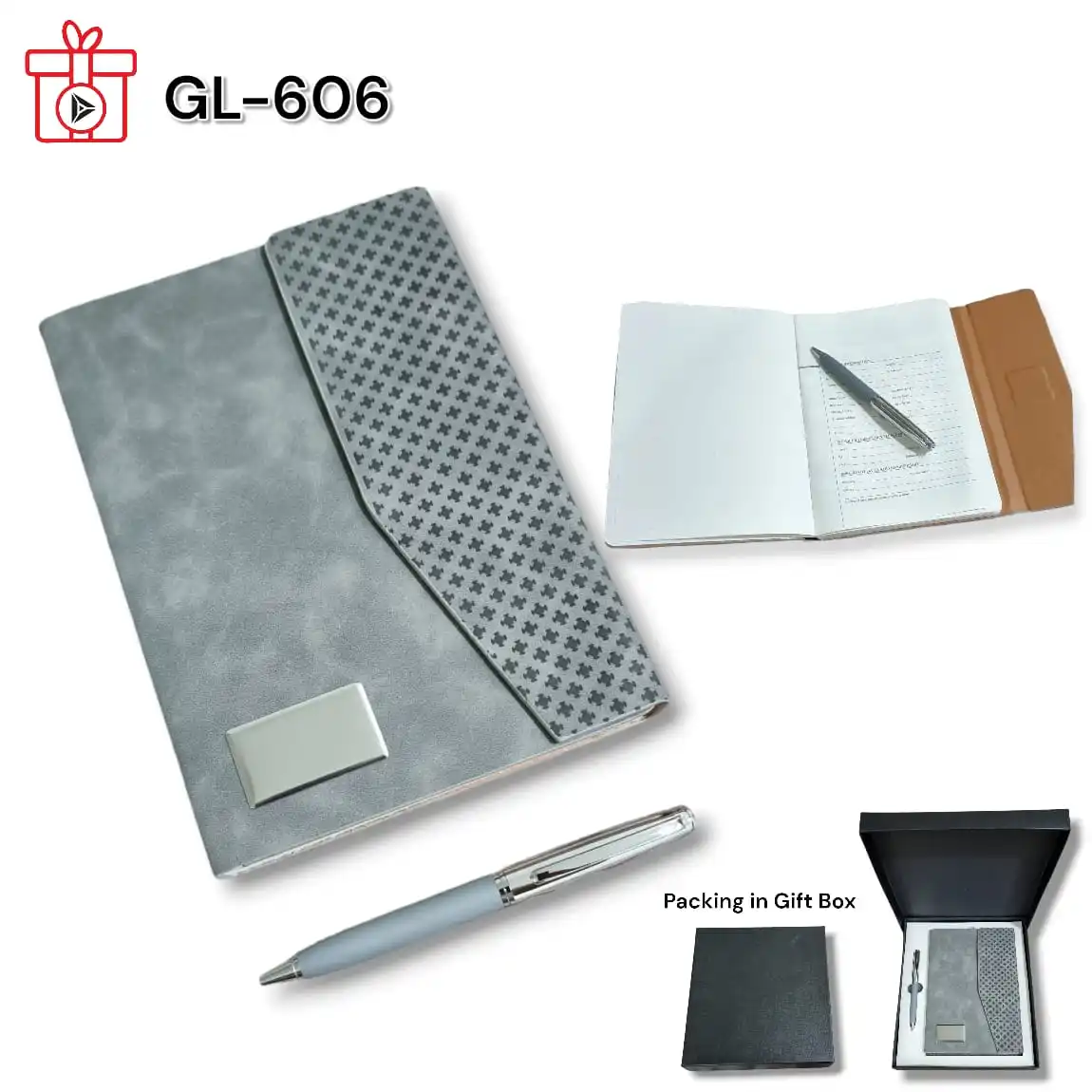 Customized Executive Notepad Notebook Pen Set Best Gift for Office Employees School College Teachers Student Gift Item