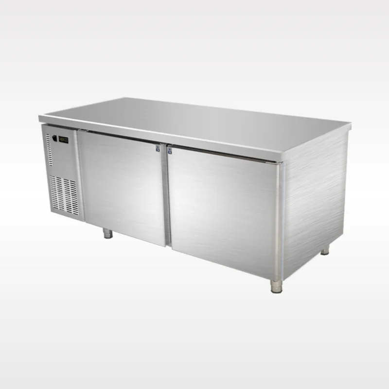 8-Industrial Kitchen Stainless Steel 304/201 Bar Counter Refrigerator Workbench Chiller Fridge commercial workbench refrigerator
