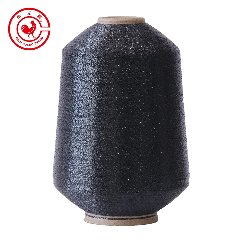 MX Type Metallic Yarn Embroidery Thread Metallic Silvery and Golden, Needlework Yarn Crafting and Sewing