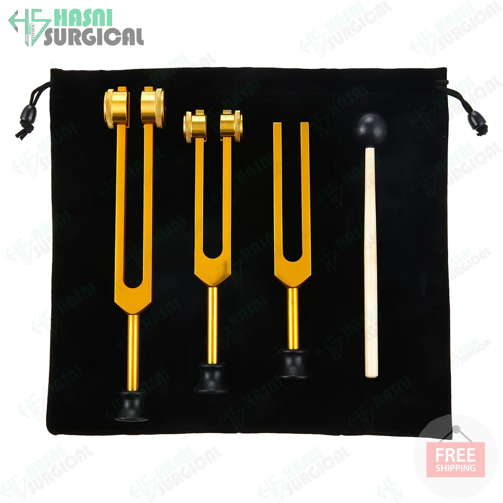 Aluminum alloy New tuning fork 128HZ 256HZ 512HZ 1024HZ 2048HZ Set of 7 ENT Chakra tuning forks