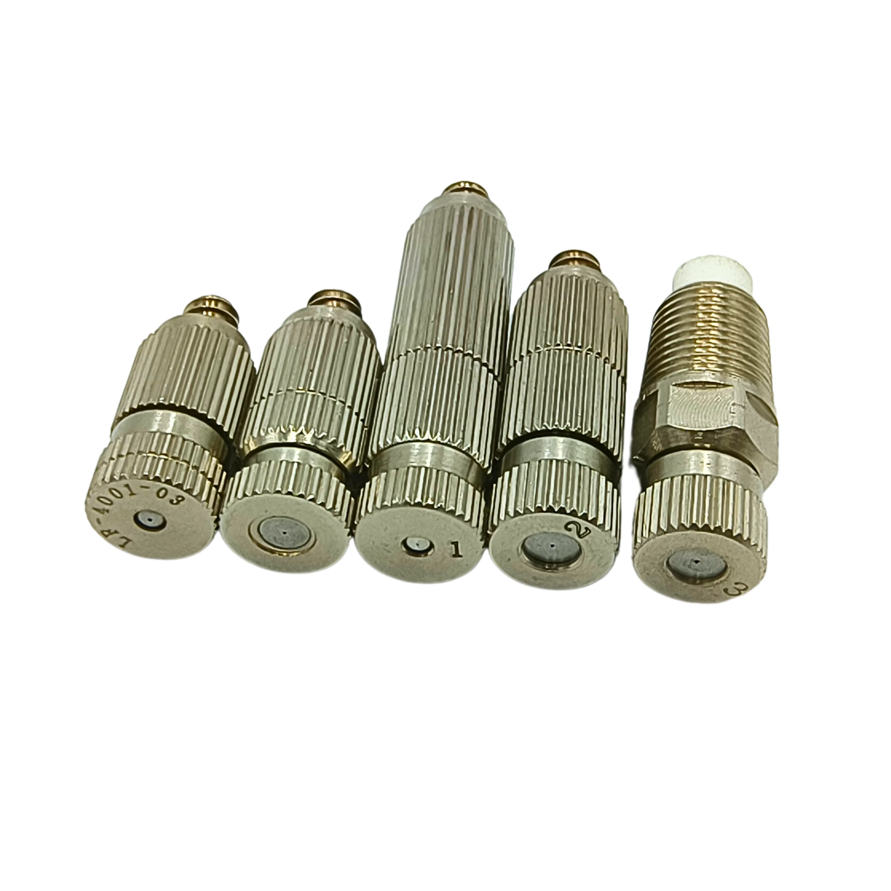 Taiwan Shinj 4-50 bar humidifying hydroponic spraying systems brass anti drip water mist nozzle