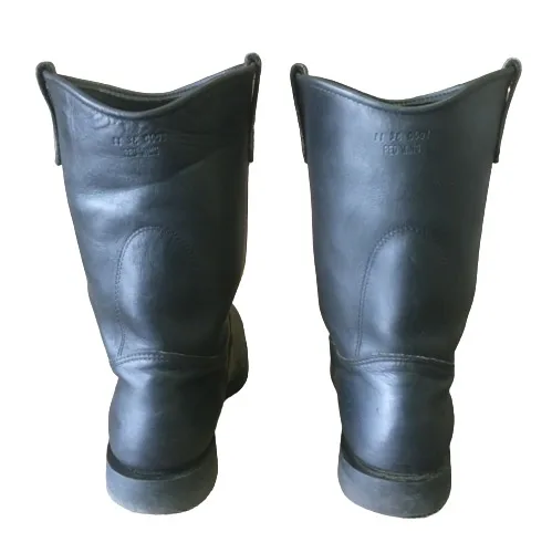 Factory Price Cowboy Safety High Quality Logo 100% Genuine Leather Soft Toe Vibram Sole Boots