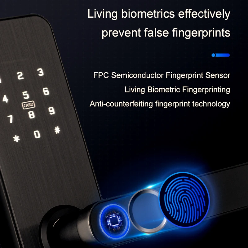 X6 fingerprint lock Keyless Digital Biometric serrure intelligent Front Door Lock Smart Cerradura Inteligente Gate Lock