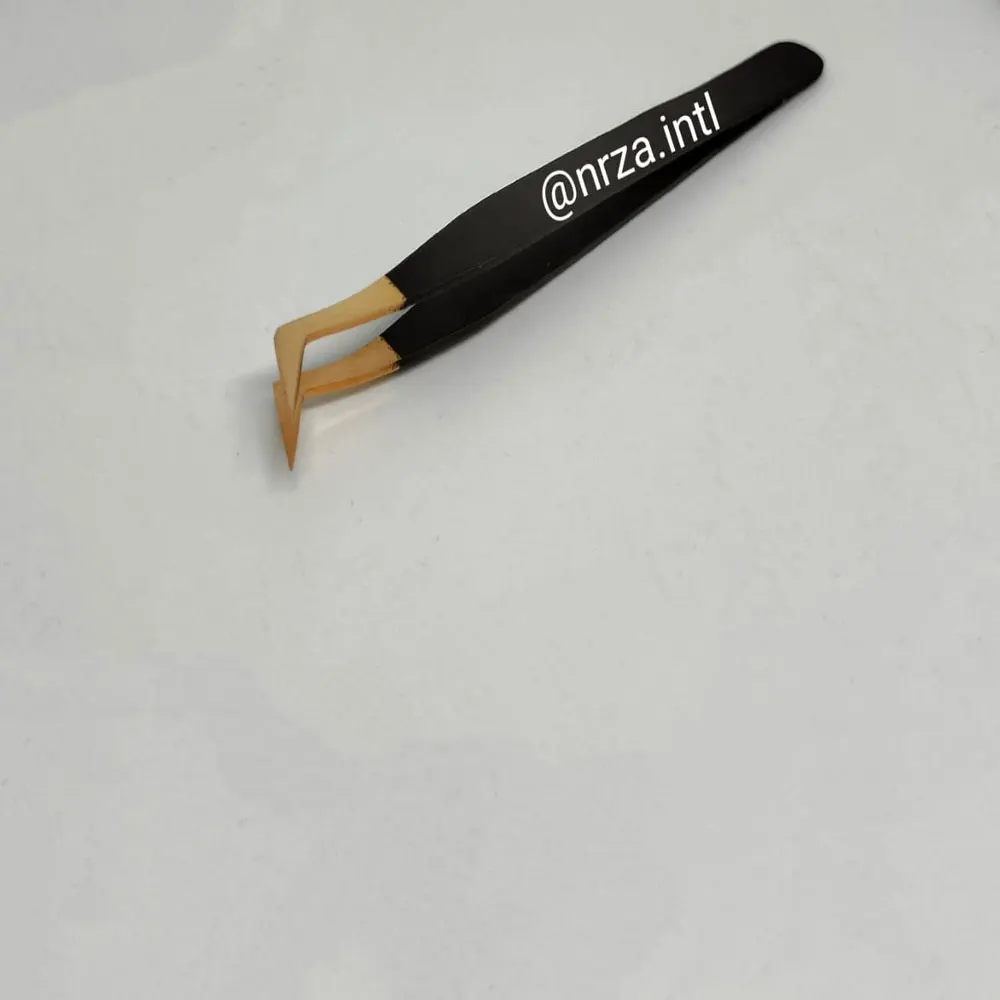 Wholesale All Types of Eyelash Tweezers Stainless Steel Straight/Curved Tweezers for Russian Volume Eyelash Extension