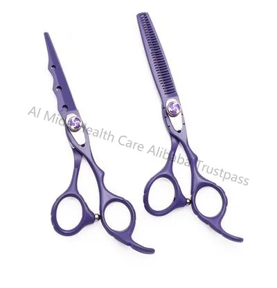 Hot al mida 6 Inch Family Cut Hair Scissors Hairdressing Shear Cutting Thinning Scissor Hairdresser Colors Scissors