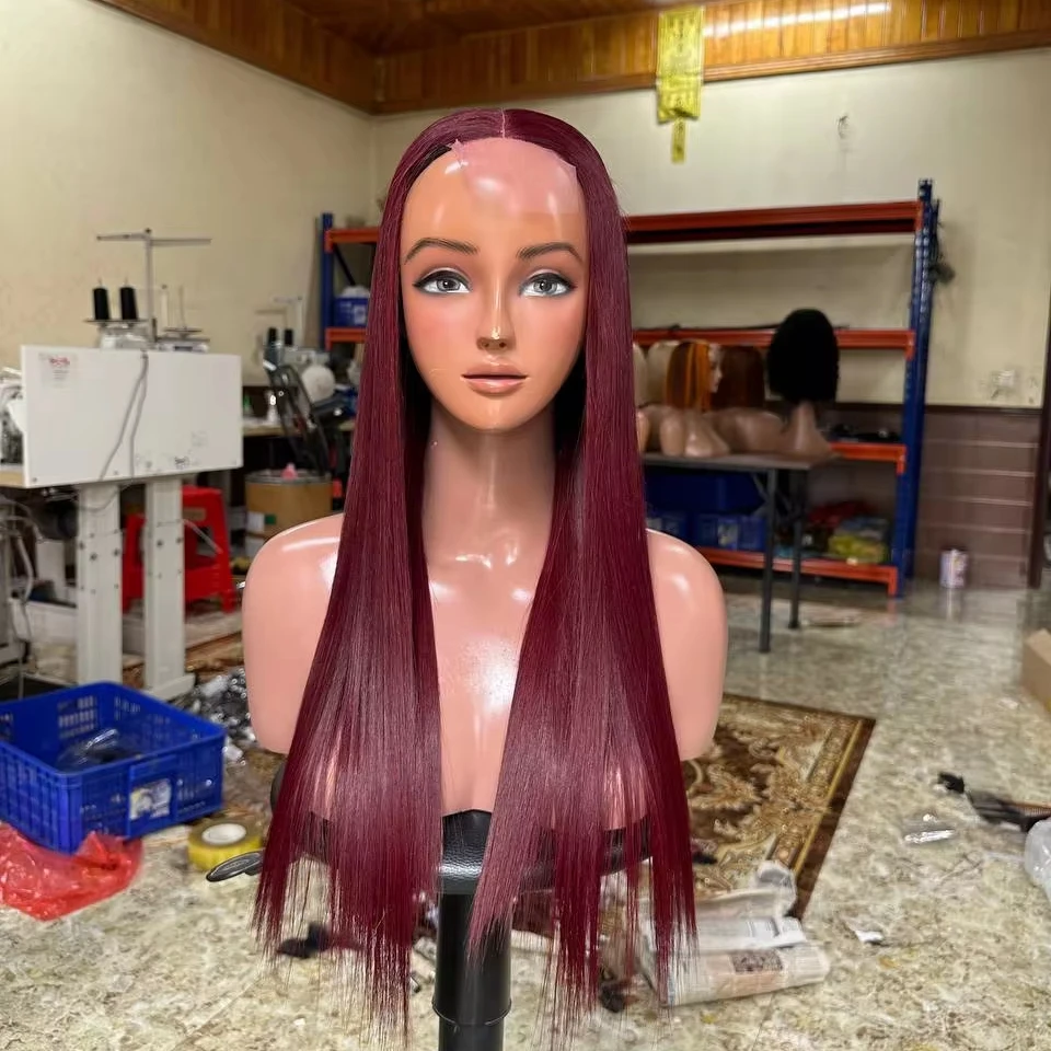 Raw Virgin Vietnamese Hair Vendor Wig Bone Straight Make Color Human Hair Full Lace Wigs With Wholesale Price