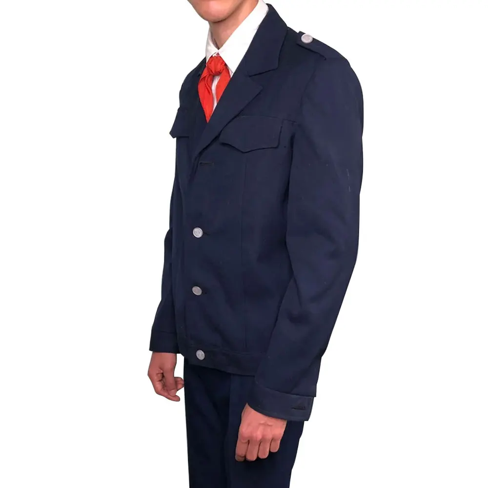 New style custom design uniform etiquette school full sleeves shirt with coat school uniform for boys