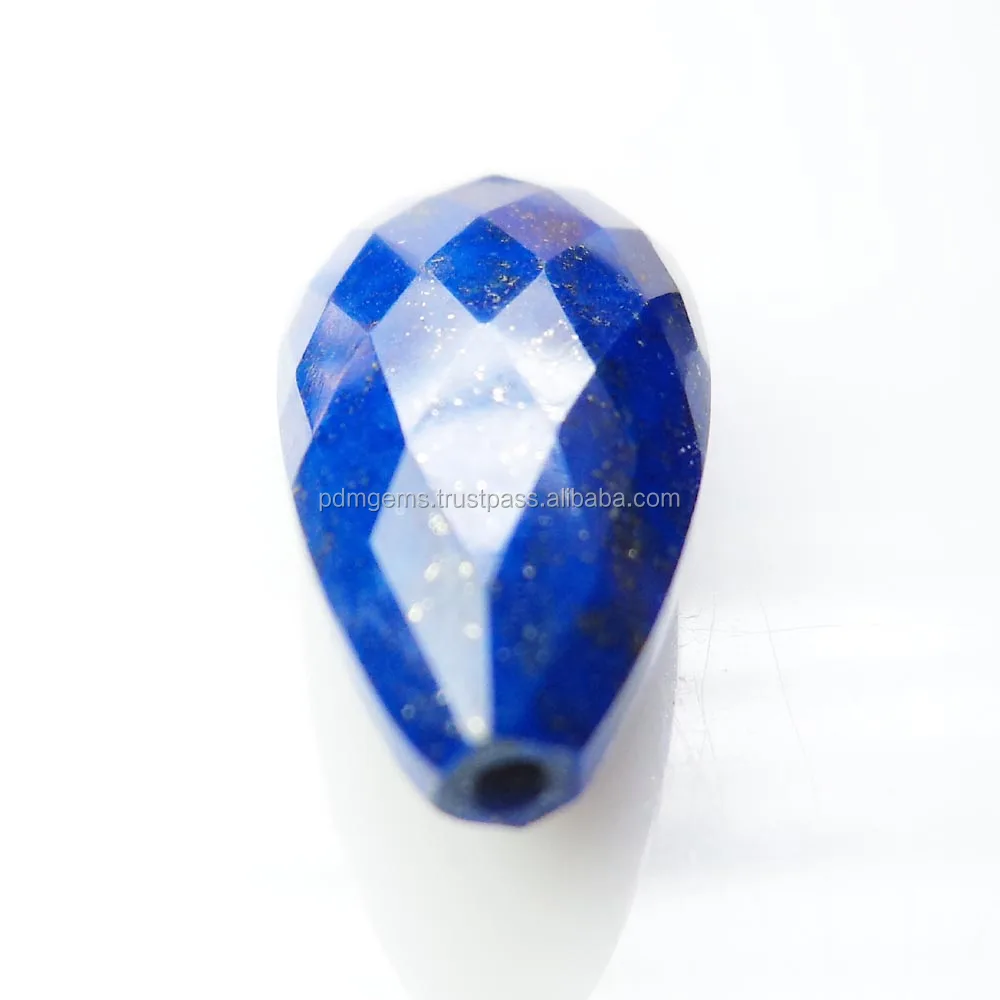 13X29mm Lapis Lazuli Blue Faceted Pear Briolette Shape Pendant Making Jewelry Natural Large Lapis Lazuli Loose Natural Gemstone