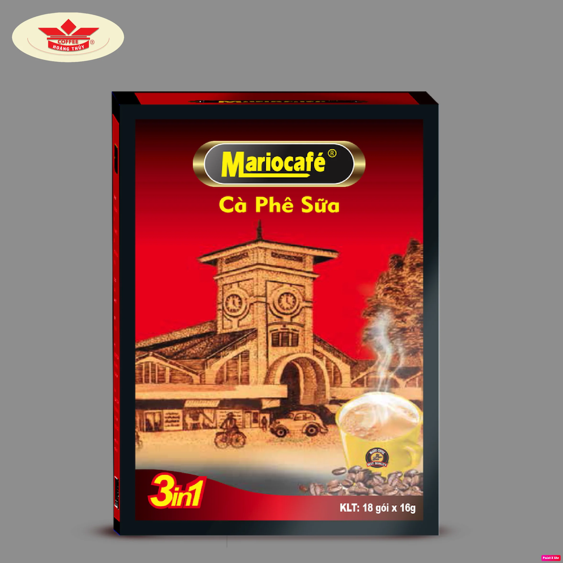 ISO 9001:2015 Certification Premium Feature 3 In 1 Instant Coffee MARIO CAFE with HACCP Vietnam Origin Convenient Use 16g/Sac