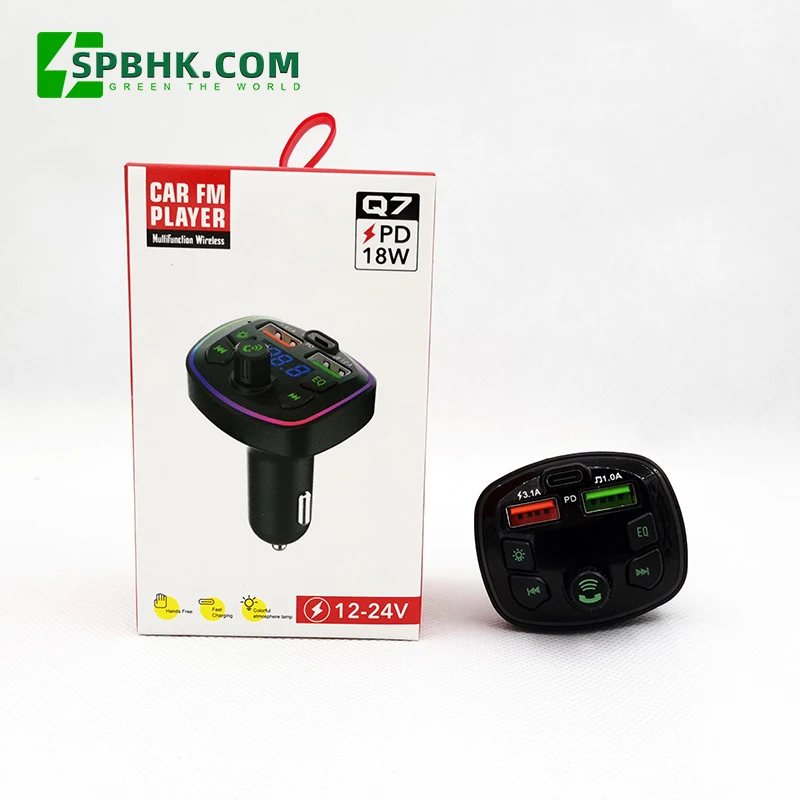 Top Seller QC 3.0 Fast Charging Dual USB Car Mobile Phone Charger Fm Transmitter Car MP3 Player