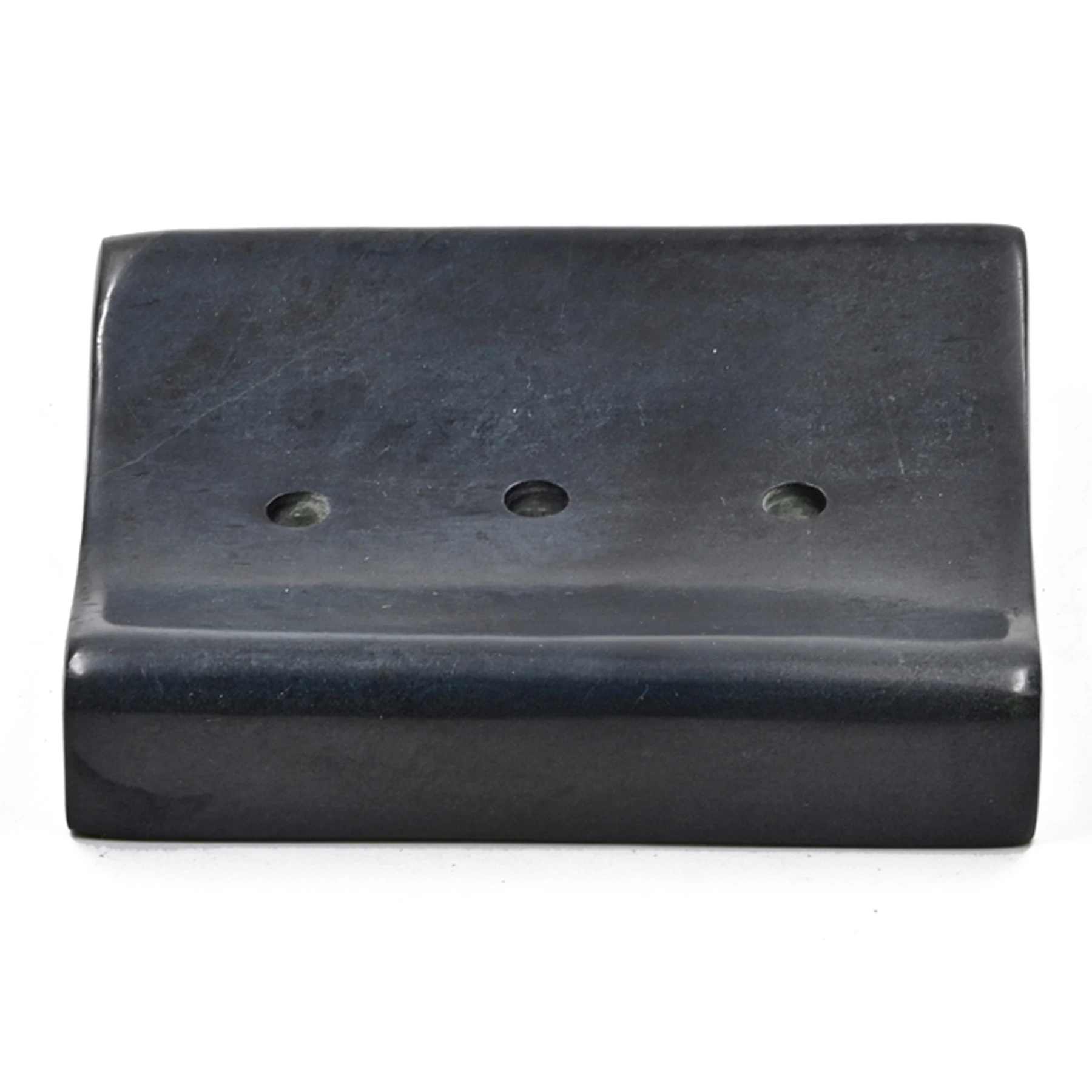 Premium Handmade Black Soapstone Soap Dish Enhancing the Beauty of Your Bathing Area Modern and High Quality