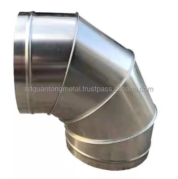 Galvanized smoke pipe commercial kitchen supplies large flues strong and durable smoke exhaust pipes