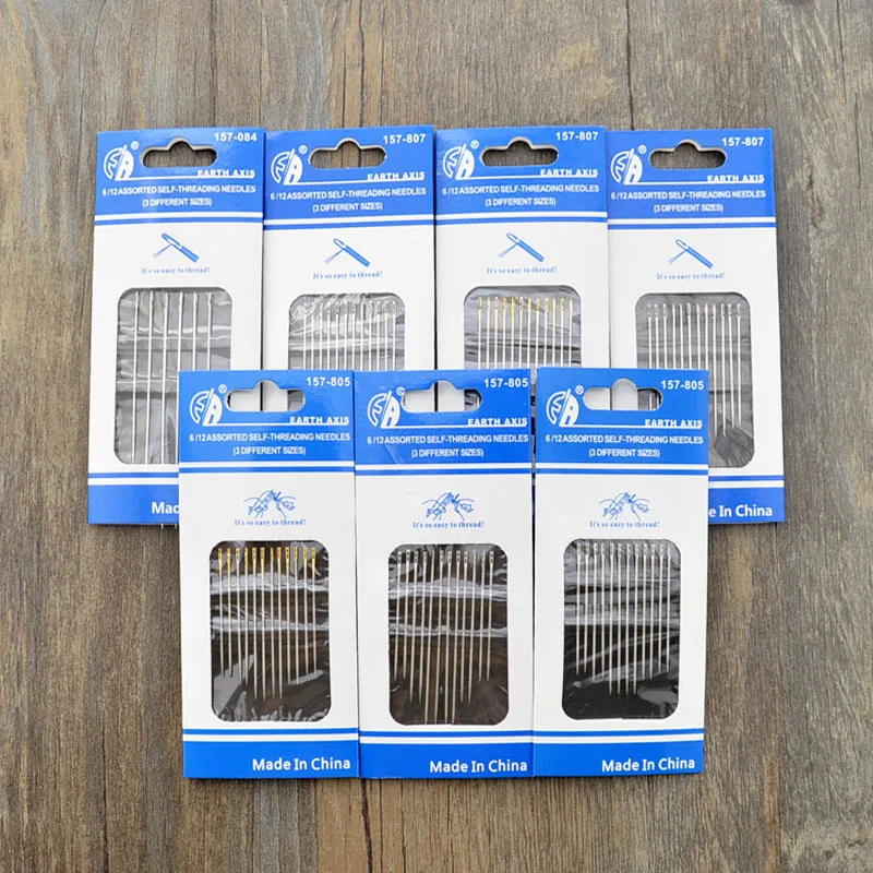 Gold tail hand sewing needle  Needle-free side hanging needle