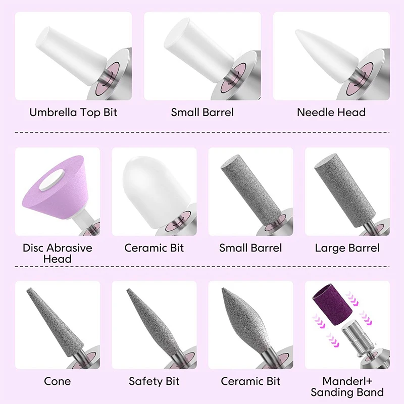 High Quality Multifunctional Nail Polisher for Personal Commercial Use Professional Manicure Set with USB & Battery Power Supply