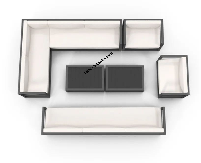 Solid galvanized Iron Upholstered Chair bench sofa for Home and Living Room/Banquet Hall Garden Dining Kitchen Villa furniture