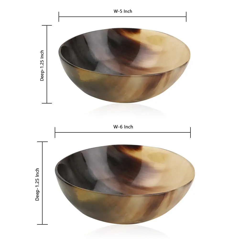 Best Selling Handcrafted Buffalo Horn Bowl in Wholesale Price From India