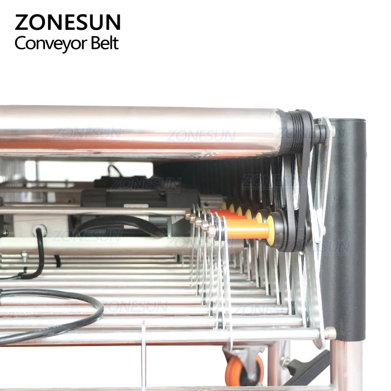 ZONESUN ZS-FCV600 Automatic Powered Flexible V-ribbed Telescopic Roller Expendable Conveyor For Paper Carton Boxes