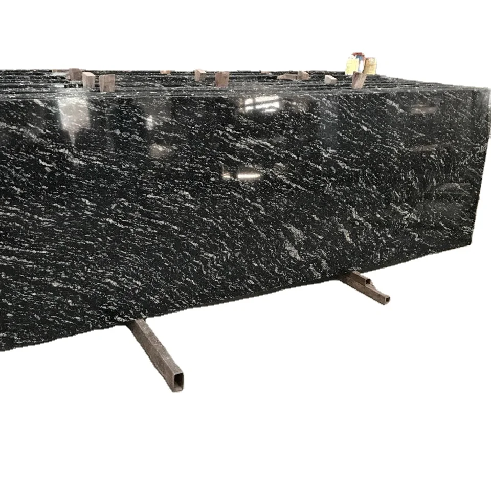Markino Black Granite Slabs Tiles Countertops Good Quality Modern Polished Multiple Sizes Natural Stone Flamed Surface Floors