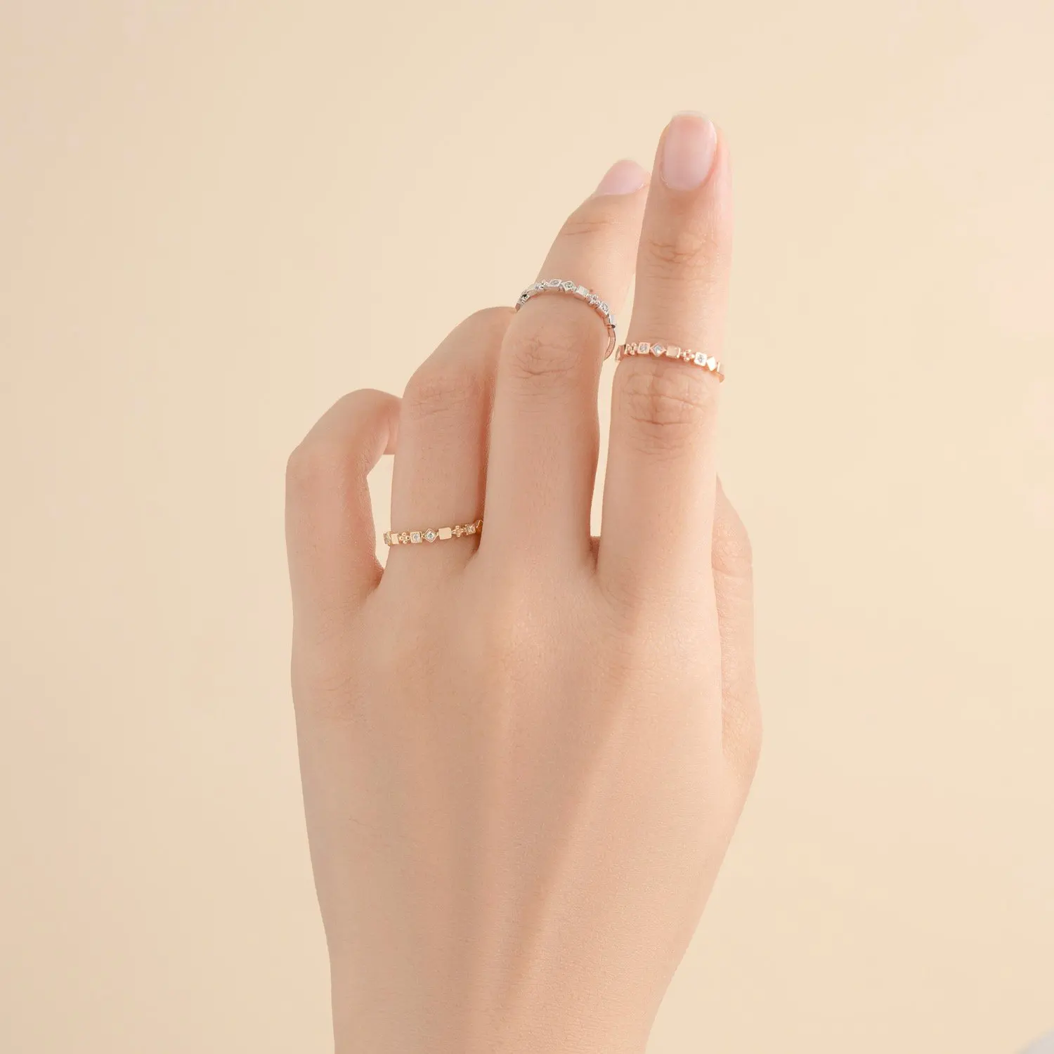 10K Solid Gold Classic Ring Set Gift For Women 14K Real Gold Ring Jewelry Factory Wholesale Price Huy Thanh Jewelry Brand