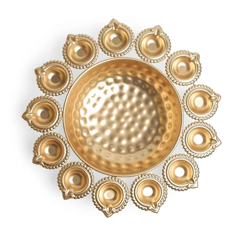 Round Diya Shape Decorative Urli Bowl for Indian Handcrafted Modern And Unique Design Of Urli In Cheap Price