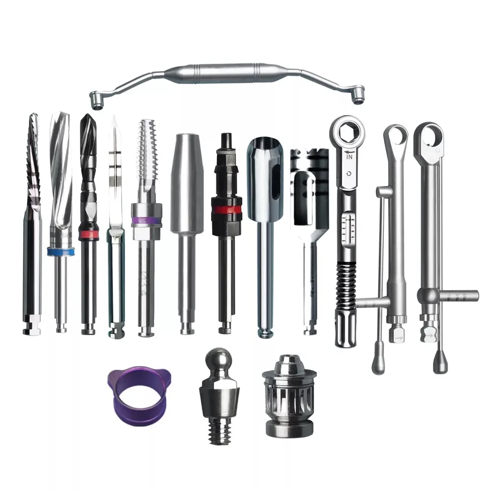 Best Dental implant tool kit dental drill & accessories tooth drill dental lab surgical driver ratchet torque wrench connector