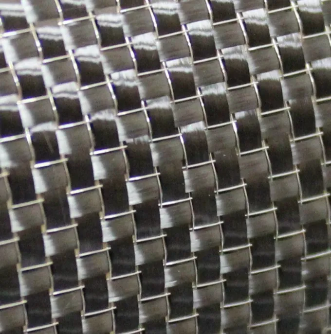 metal wire hybrid carbon  fiber fabric