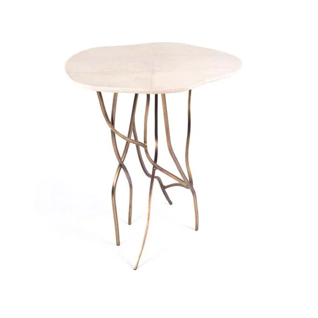 Awesome Marble top Table Furniture for Home Decor Gold & White Color Modern Design Indoor Furniture Table Metal Tea Coffee Table