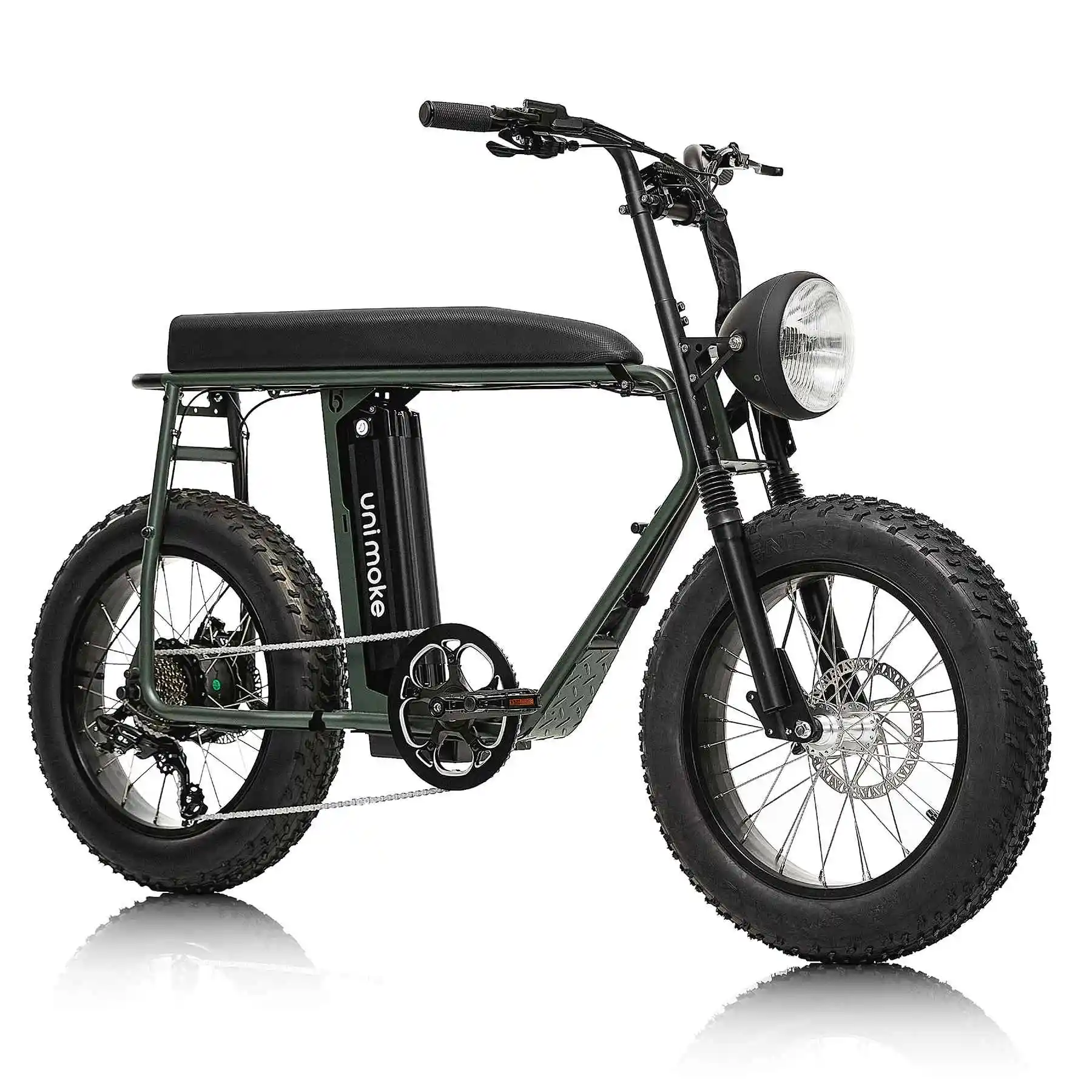 Электровелосипед Unimoke MK unimoke армейский зеленый городской велосипед ассистент Электрический производства Taiwan pedelec