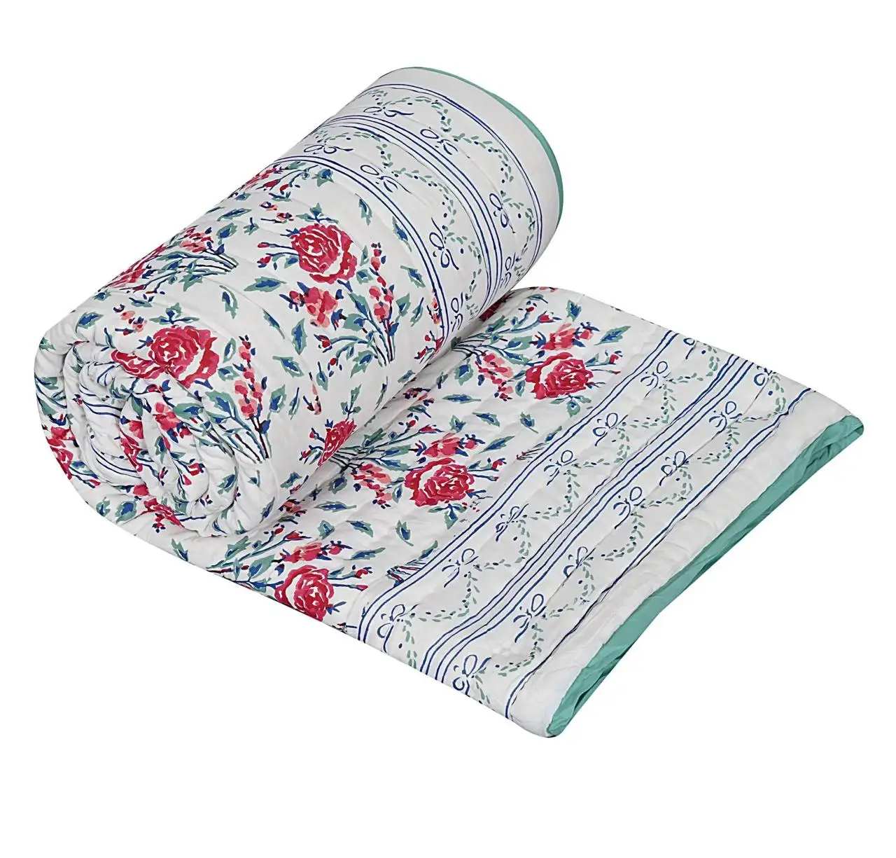 Винтажные индийские одеяла Kantha покрывало из старого сари гудари лоскутное хлопковое двустороннее одеяло ручной работы постельное белье