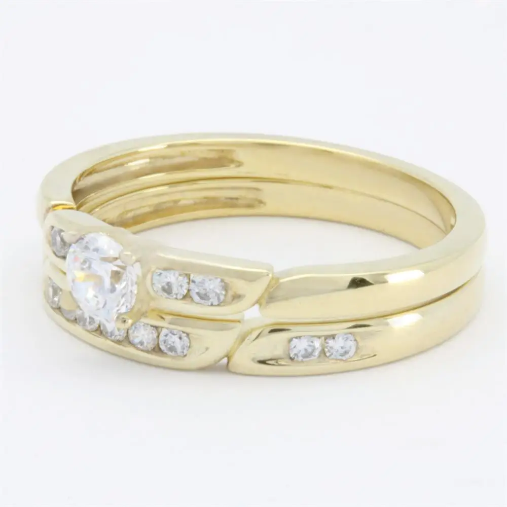 2023 Fine Jewelry Manufacturer 18K Pure Gold Luxury Engagement Yellow Gold Wedding rings for women