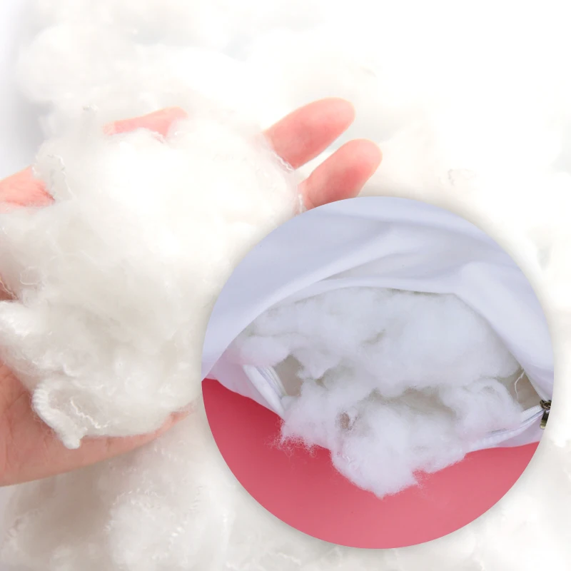 Highest Quality Recycled 3D/7D/15D Siliconized Polyester Fiber Soft Staple with Flame Retardant for Stuffing