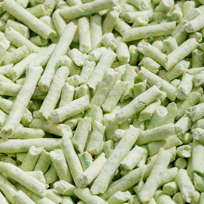 Lovepet Bulk 2.0mm Strip Green Tea Flavor Bamboo Tofu Cat Litter