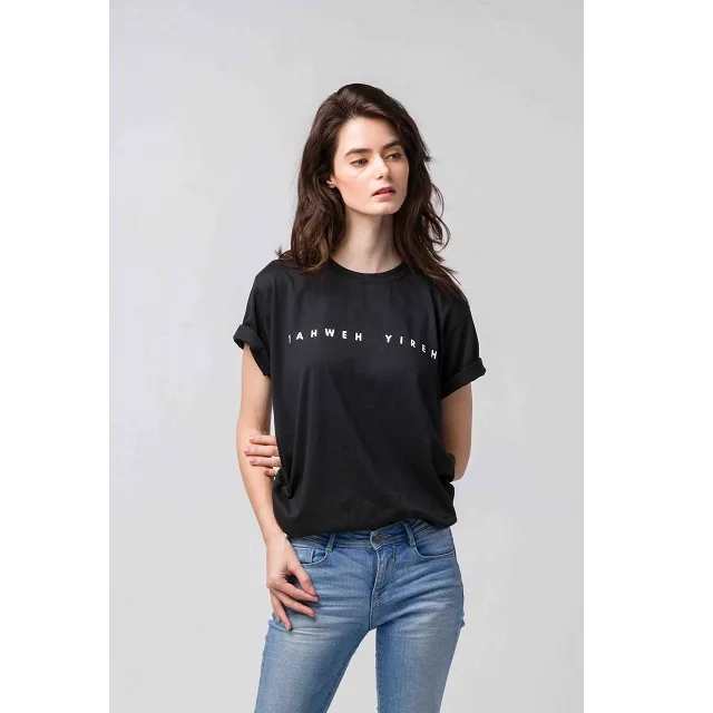 Exclusive Summer Range Half Hand Stylish 100% Cotton Comfortable Eco Friendly Machine Washable Custom Printed Female Neck Tshirt