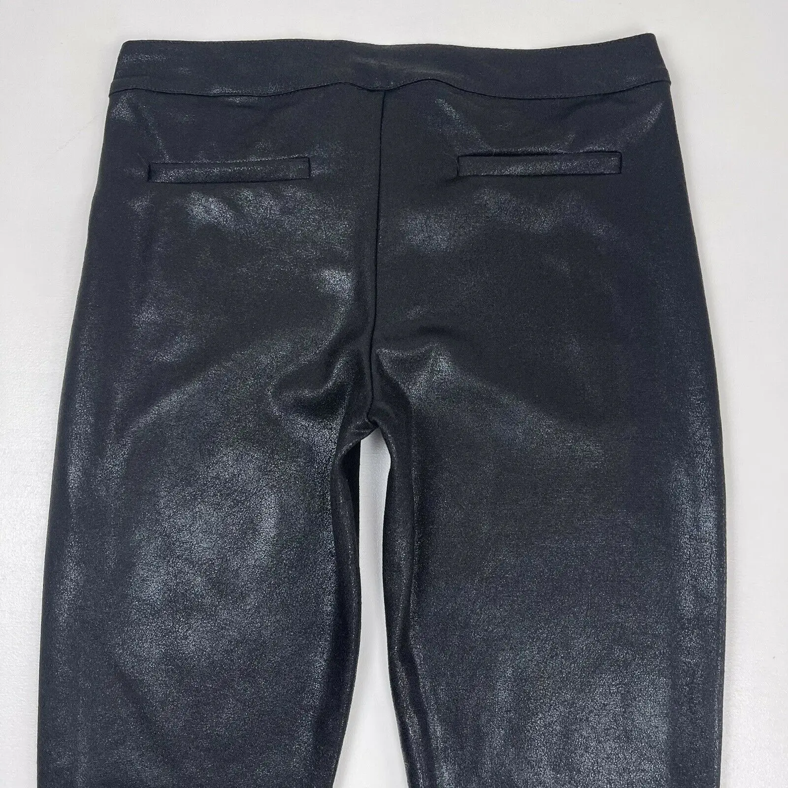 New Customized Chocolate USA Coated Faux Leather Pants Leggings Jeggings leather pants for boys girls stacked leather pants